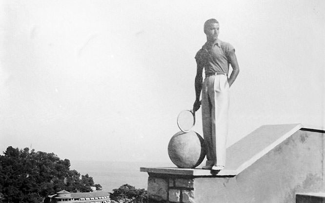 Monaco tennis stadium in 1934