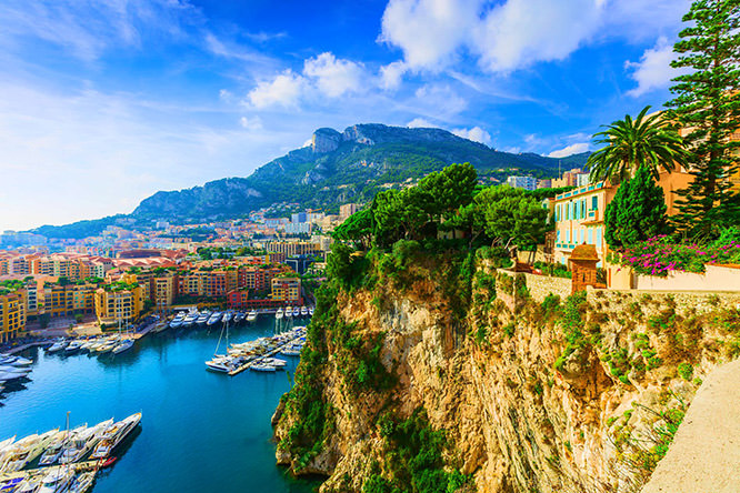 Monaco cliffs