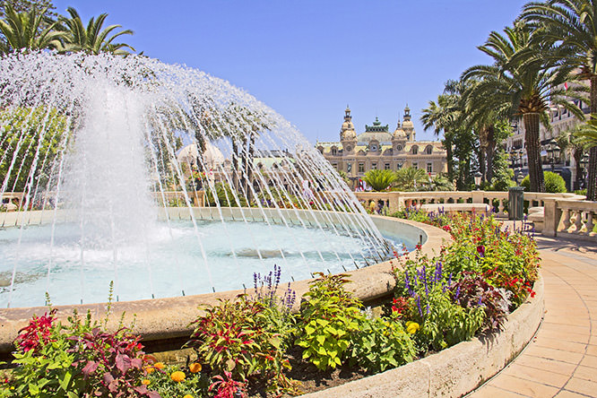 Fountain and Casino Monaco