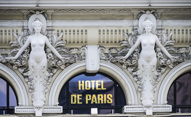Facade of the Hotel de Paris