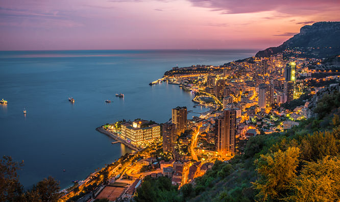 Monaco by night