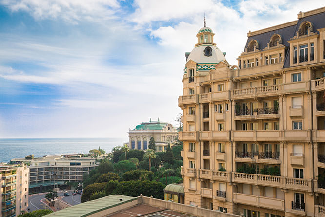 Building close to the Casino of Monte Carlo