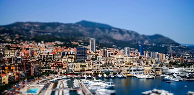 Monaco tilt shift