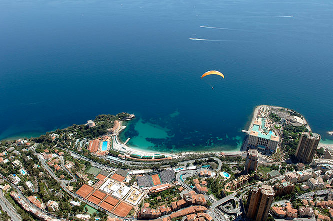 Aerial view of Monaco