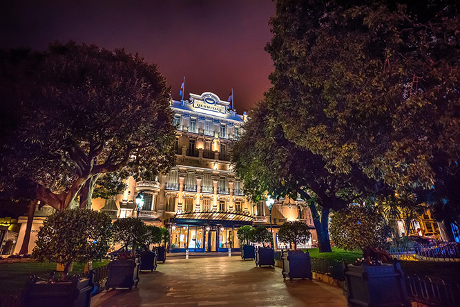 Hermitage hotel in Monaco