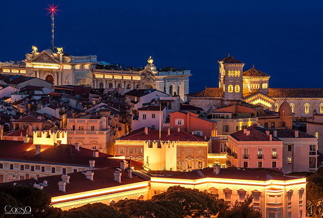 Monaco by night
