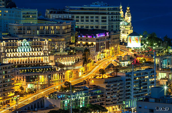 Monaco by night