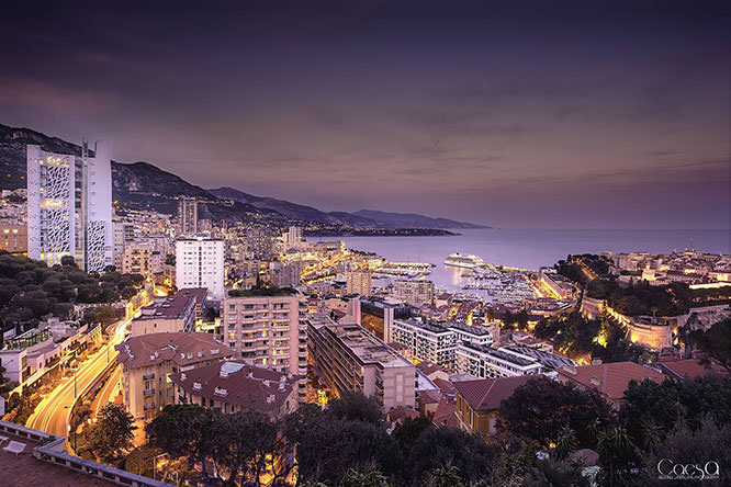 Monaco by night