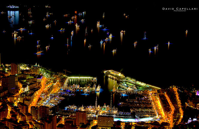 Port Hercules Monaco by night Port Hercules Monaco by night