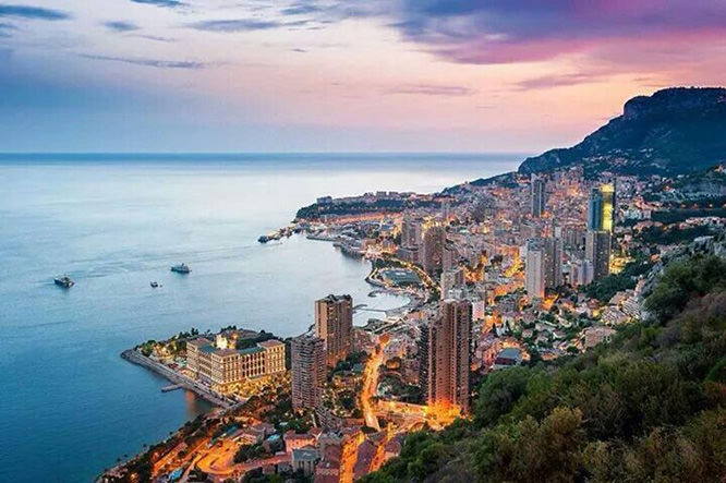 Evening view of Montecarlo