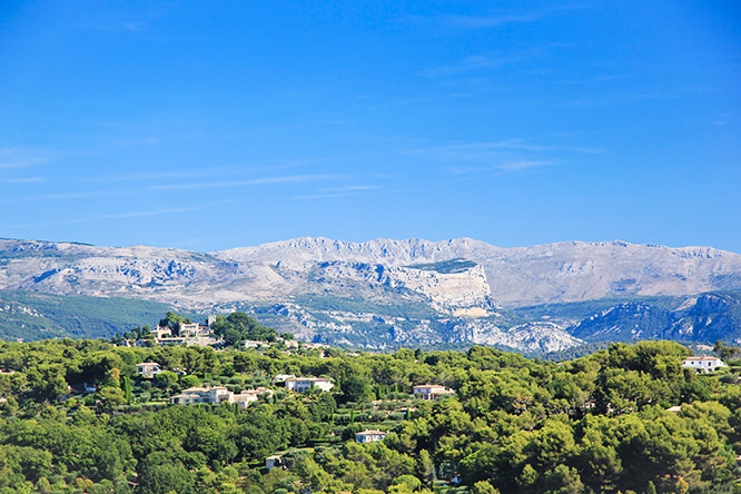 Mougins mist French Riviera