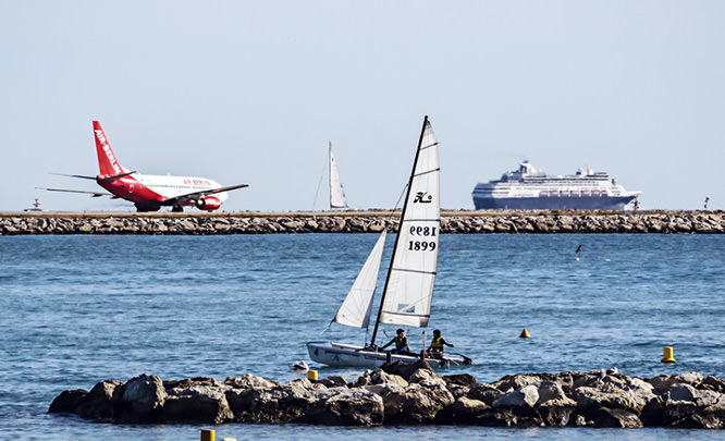 Nice airport French Riviera