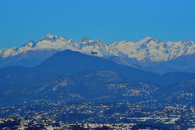 Above Antibes landing in Nice