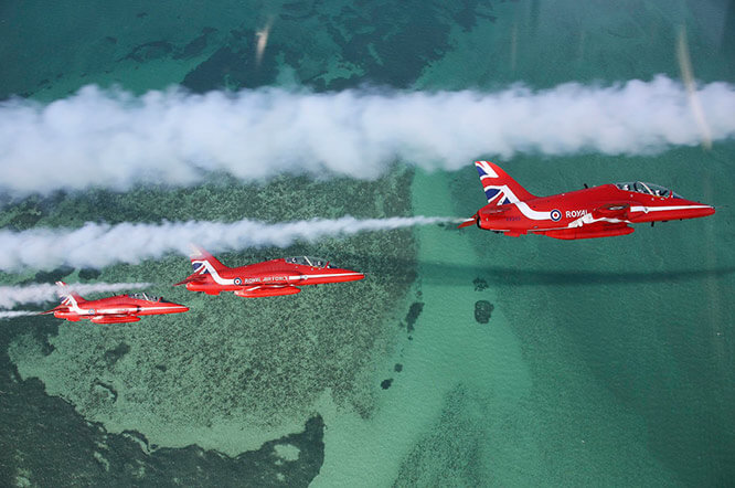 The Red Arrows in the French Riviera