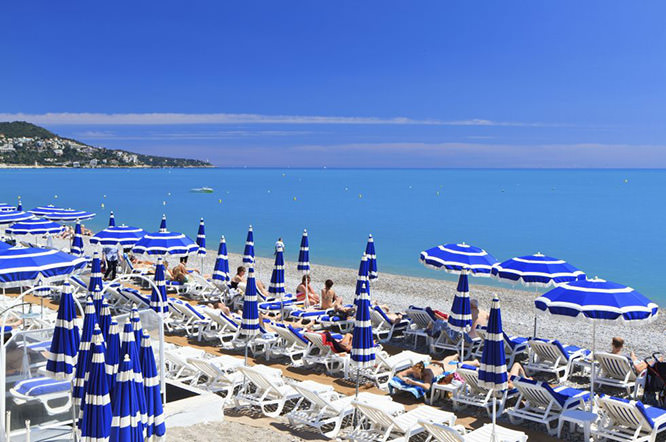 Nice beach French Riviera