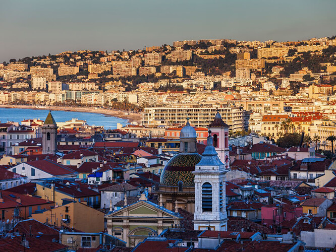  Cityview at sunrise French Riviera