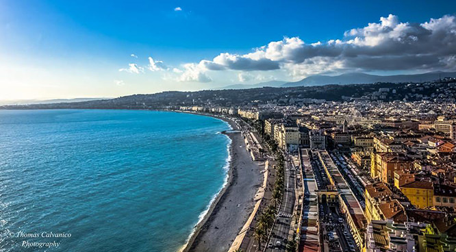 View from le Château Nice French Riviera