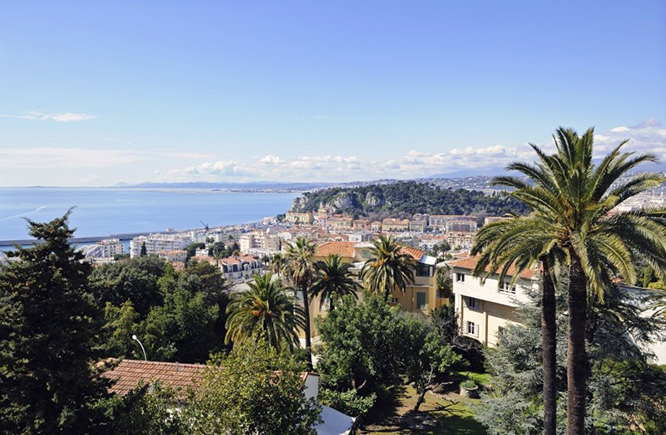 View of Nice from Mont Boron French Riviera