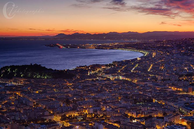 Nice by night French Riviera