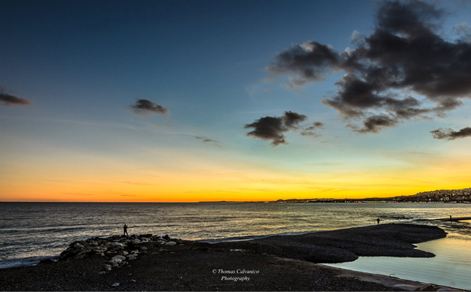 Sunset in Nice French Riviera