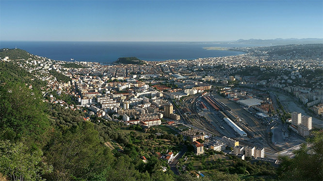 Nice view from the North French Riviera