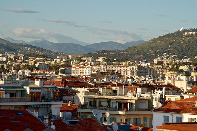 Nice skyline French Riviera