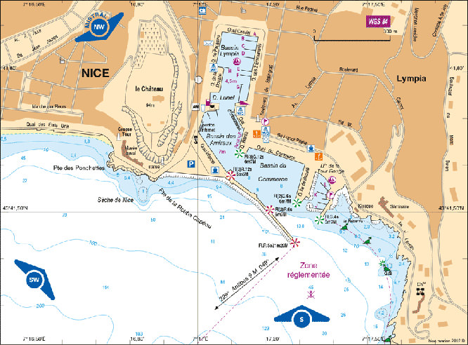 Port of Nice Map French Riviera
