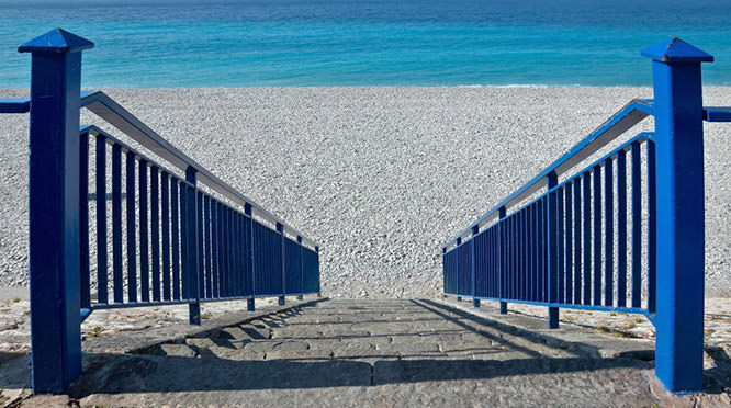 Stairs to beach