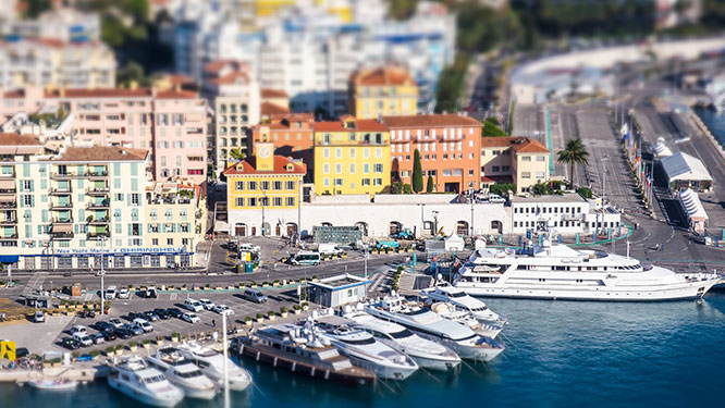 Port of Nice Tilt Shift