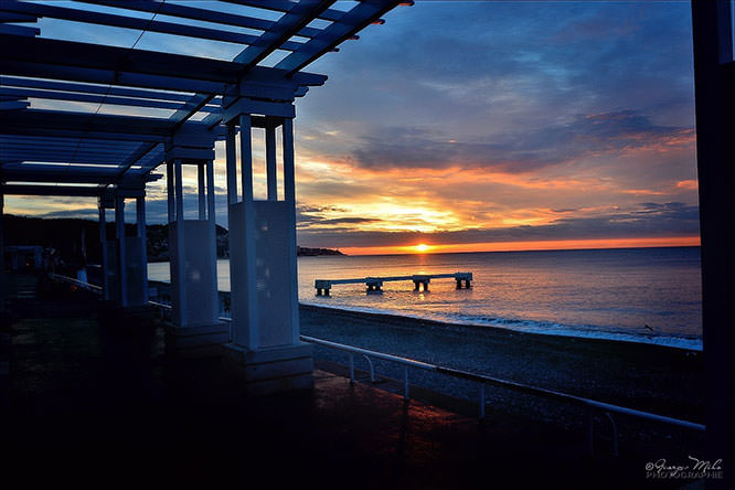 Sunrise in Promenade des Anglais