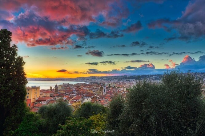 Beautiful view of the old Nice