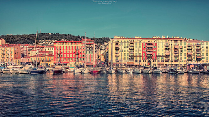 Port Lympia and traditional fishing boats