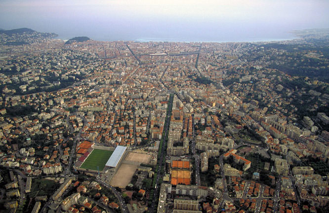 Nice aerial view French Riviera