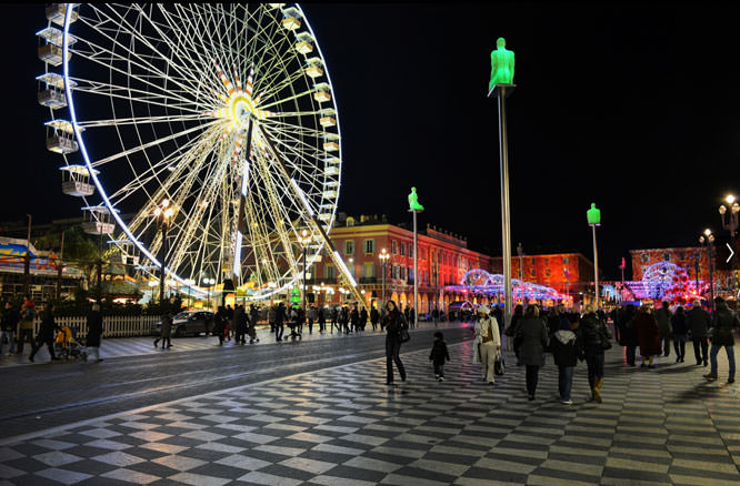 Christmas Fair in Place Masséna Nice French Riviera
