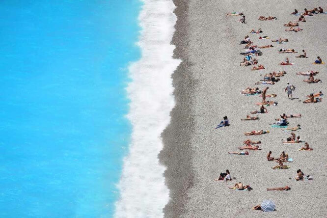 Nice beach French Riviera
