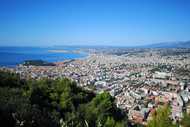 Nice from East heights French Riviera