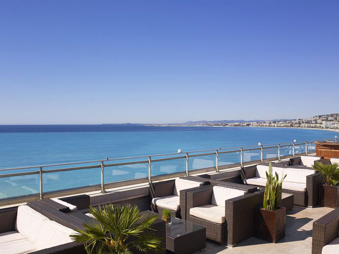 Breathtaking view at Meridien's rooftop Nice