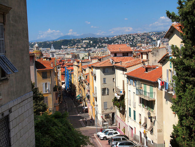 Inside old Nice French Riviera