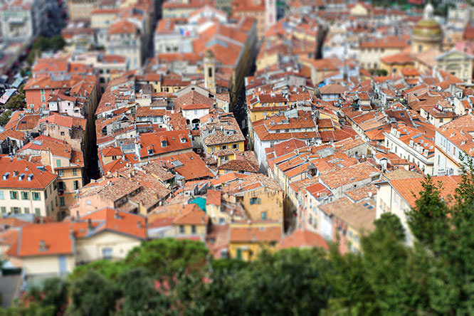 Vieux Nice tilt-shift