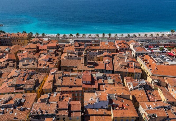 Aerial view of the Old Nice