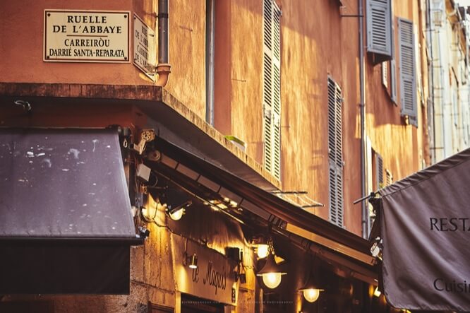 Street in the old Nice