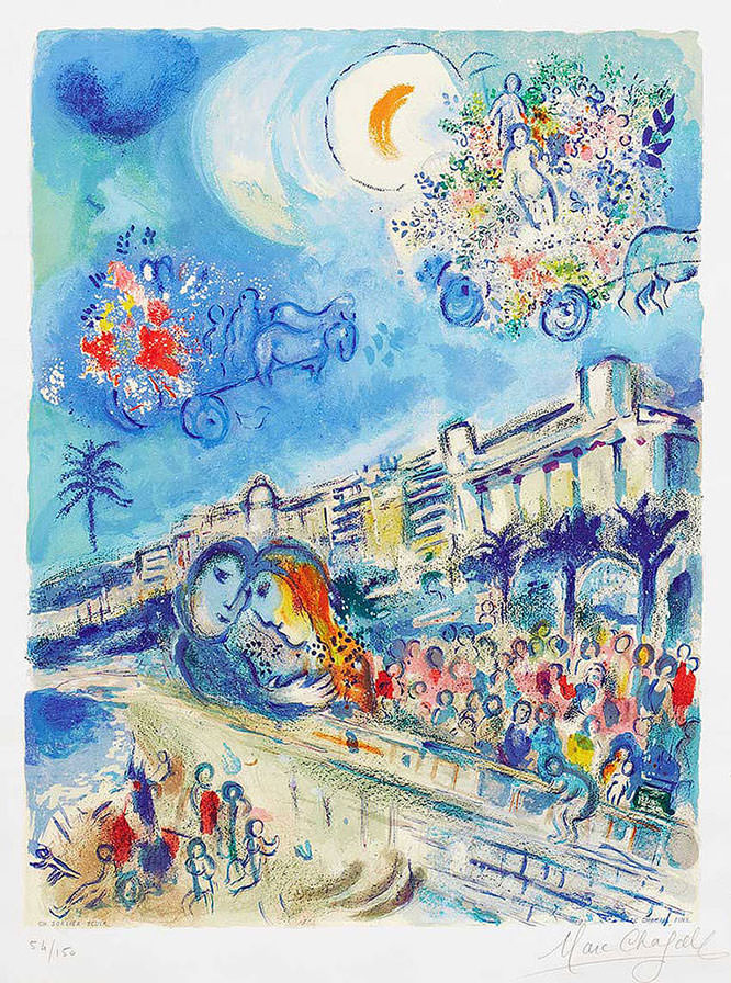 Nice Flower Parade French Riviera Paintings