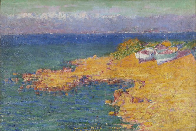 The bay of Nice 1891 by John Peter Russell