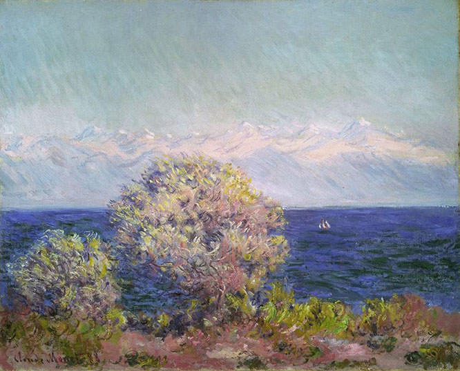 Claude Monet 1888 Antibes Mistral Paintings