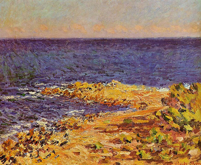 Claude Monet 1888 The Mediterranean at Antibes Paintings