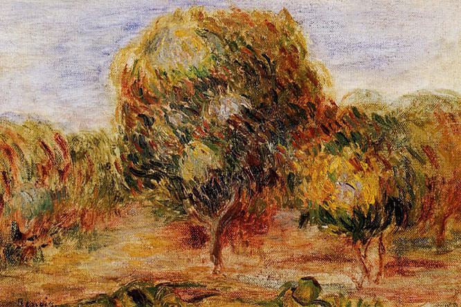 Cagnes Landscape 1907-1908 by Pierre Auguste Renoir