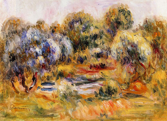 Cagnes Landscape by Pierre Auguste Renoir
