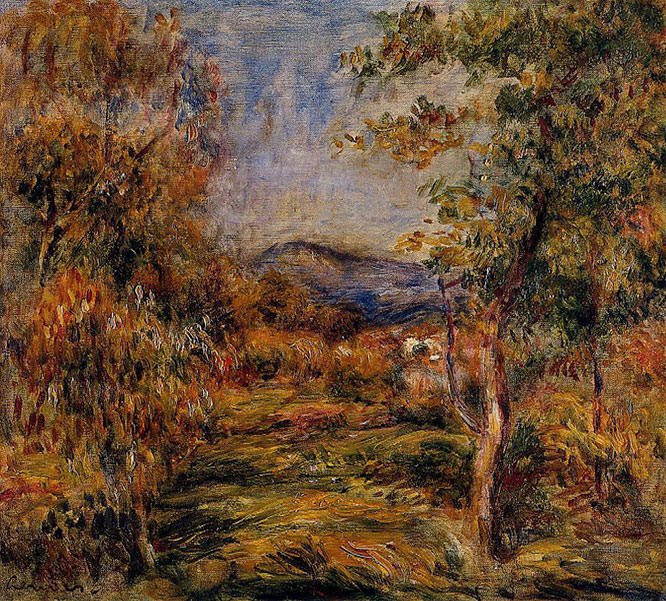 Cagnes Landscape1 by Pierre Auguste Renoir