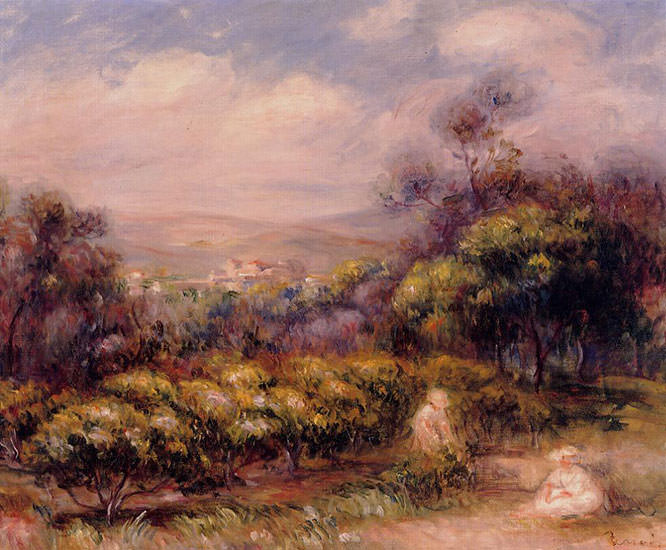 Cagnes Landscape2 by Pierre Auguste Renoir