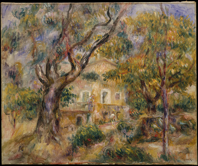 The Farm at Les Collettes Cagnes by Pierre Auguste Renoir